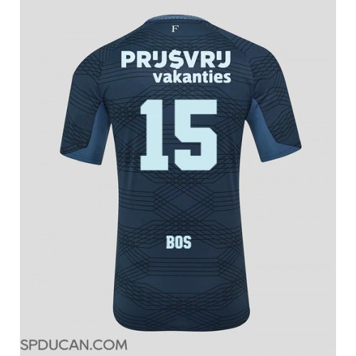 Muški Nogometni Dres Feyenoord Jordan Bos #15 Gostujuci 2025-26 Kratak Rukav